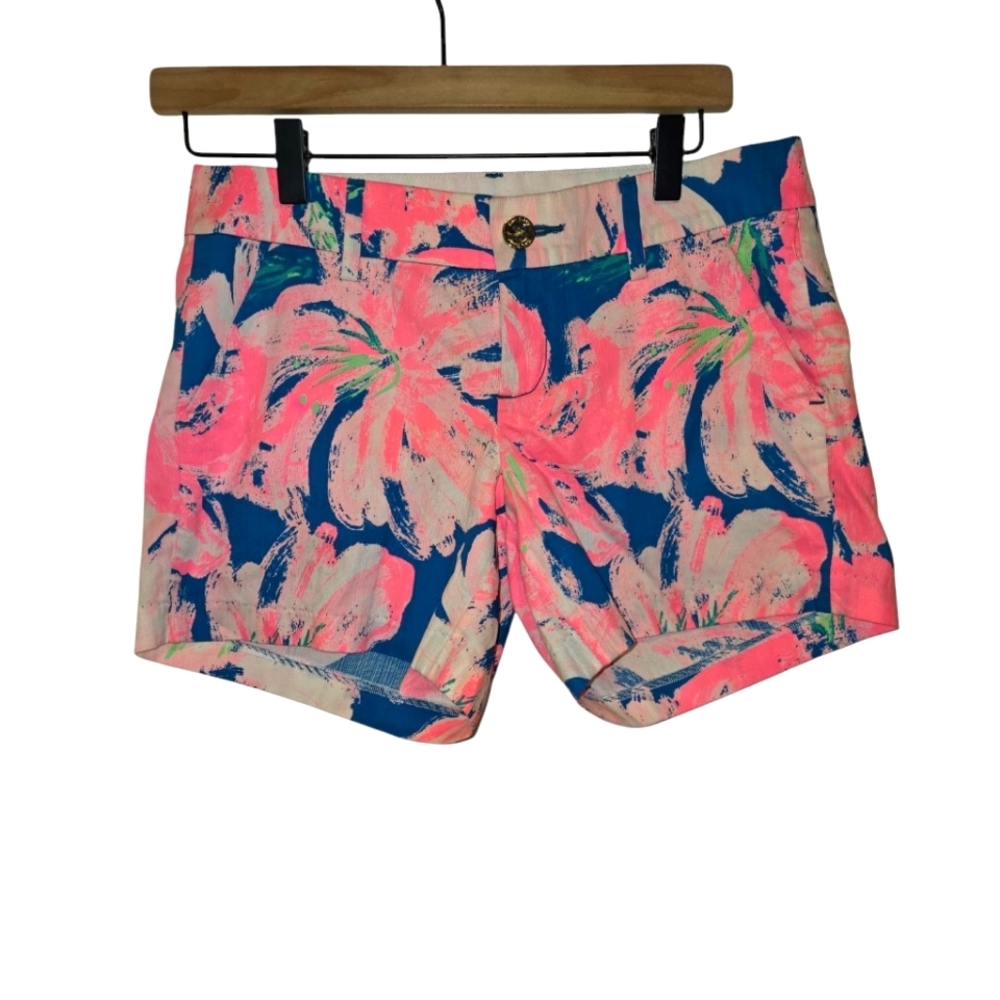 Lilly Pulitzer, The Callahan Short, 5" Inseam, Tidal Wave Garden Floral, Women 0